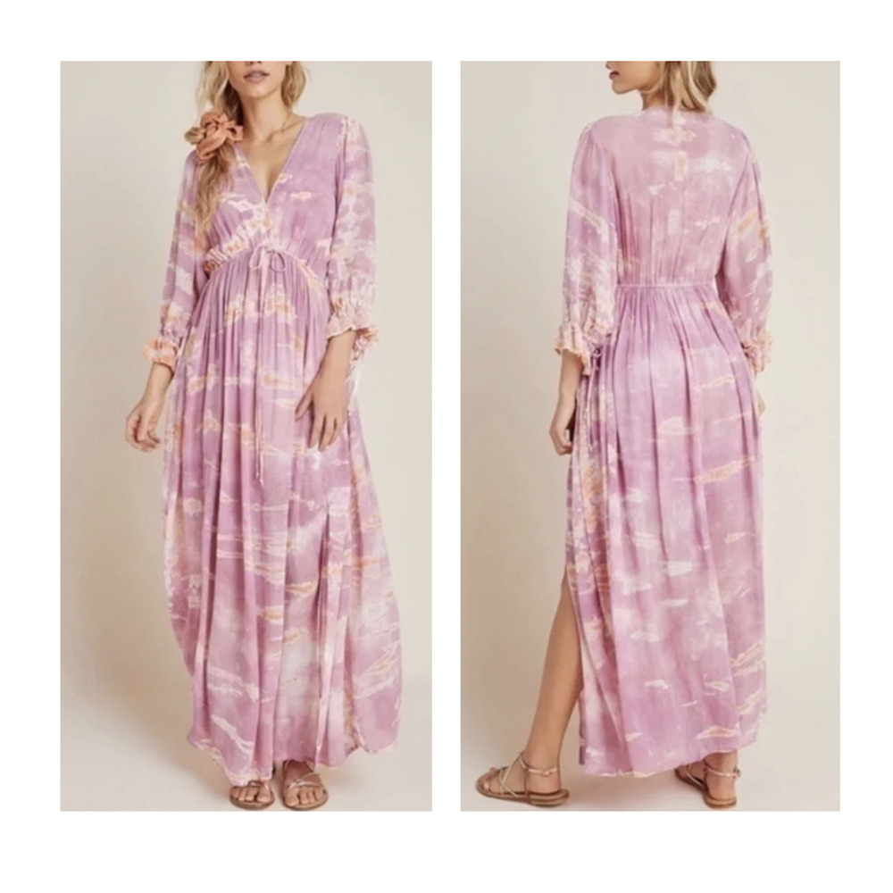 Young Fabulous & Broke Dress Womens Medium Meadow Tie Dye Maxi Boho